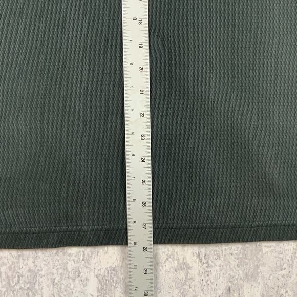 FILSON Shirt Mens Large Green Waffle Knit Thermal 1897 Graphic Crewneck - Picture 7 of 8